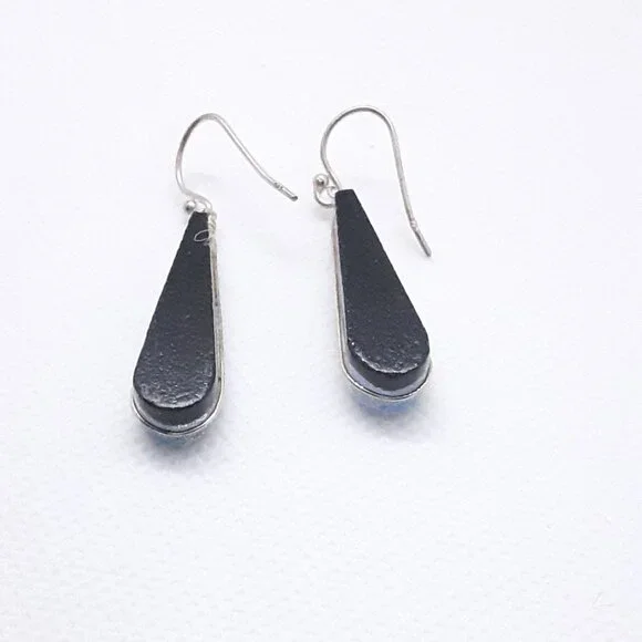 CLOSET SALE!!    New Multicolored Dichroic Glass Earrings - Picture 2 of 16